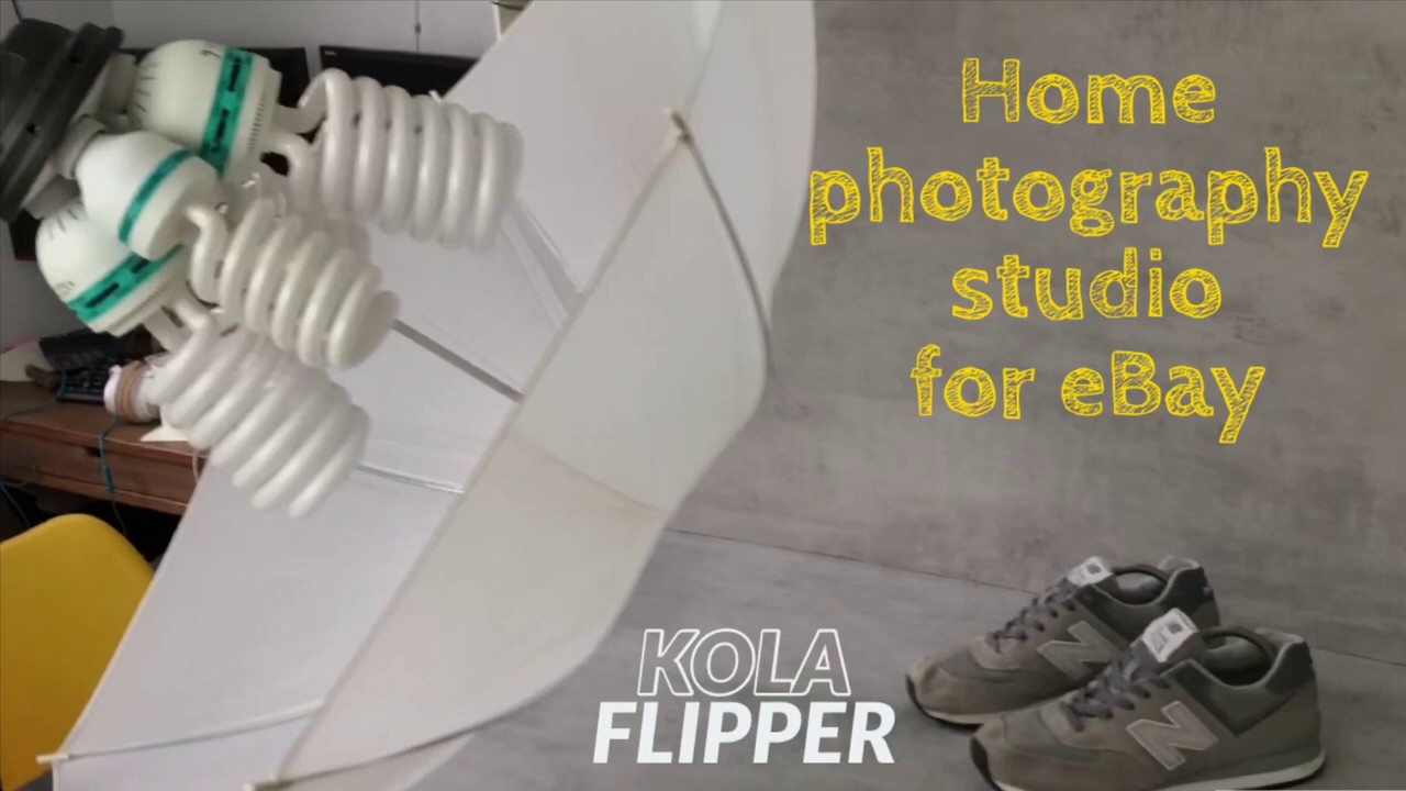 Reselling: Home photography studio for eBay