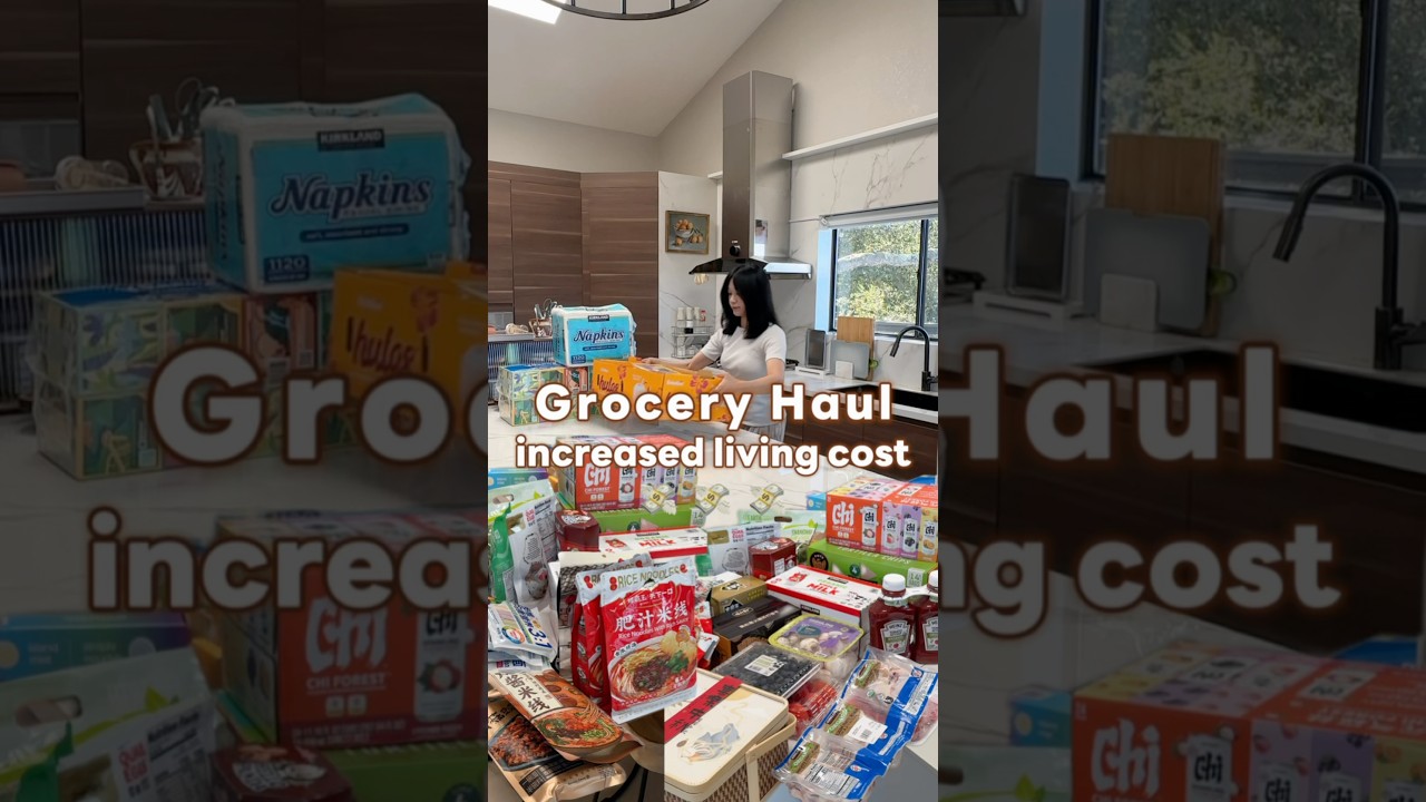 $300 Grocery Restock for House of Five💰🛒💸 #costco #grocery #shopping #groceryhaul #asmr #restock