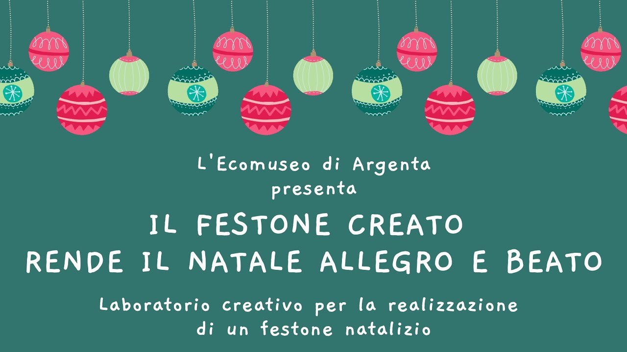 Il festone creato rende il Natale allegro e Beato!