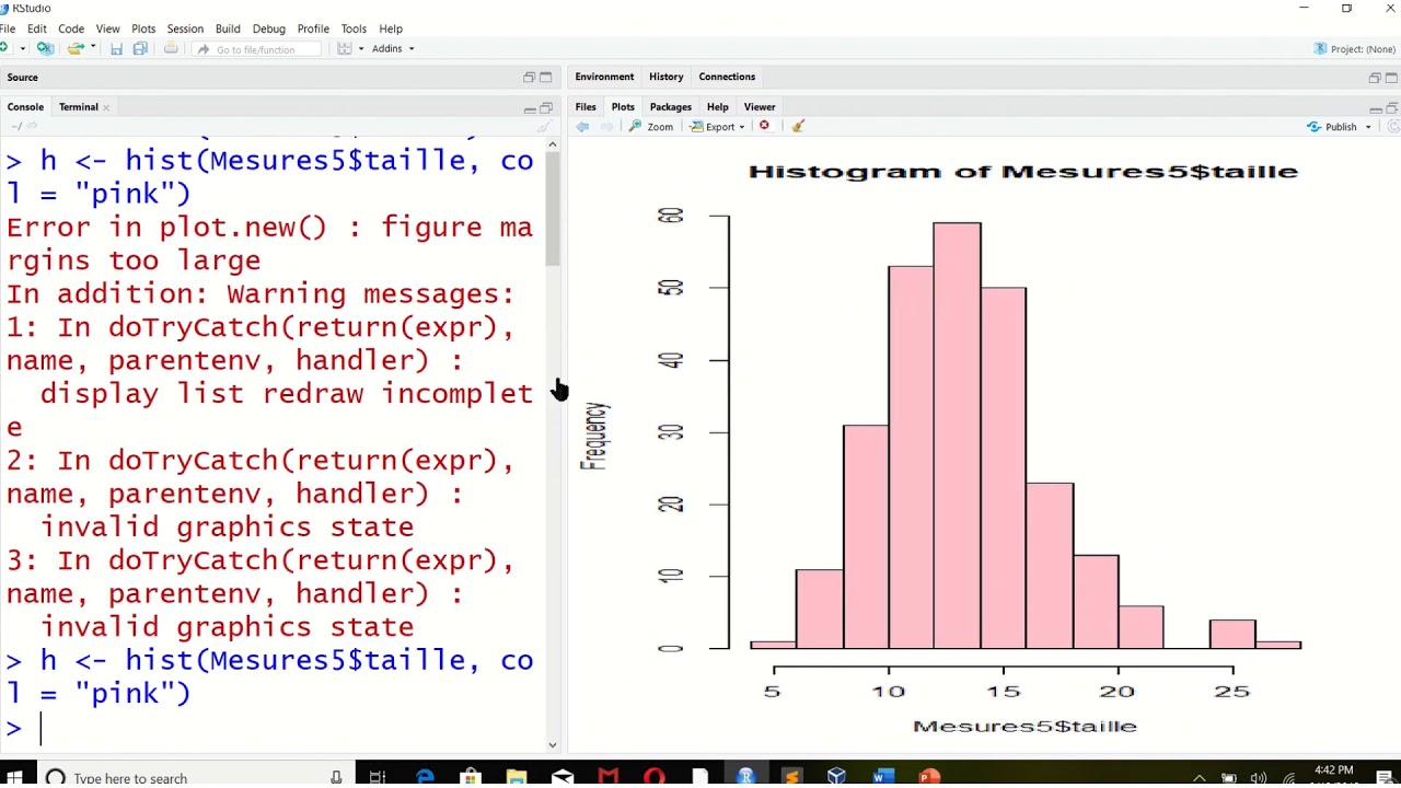 Créer un histogramme avec R