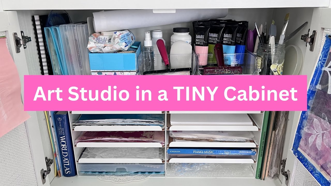 How I Organize My Art Supplies ✂️ for Collage and Gel Printing