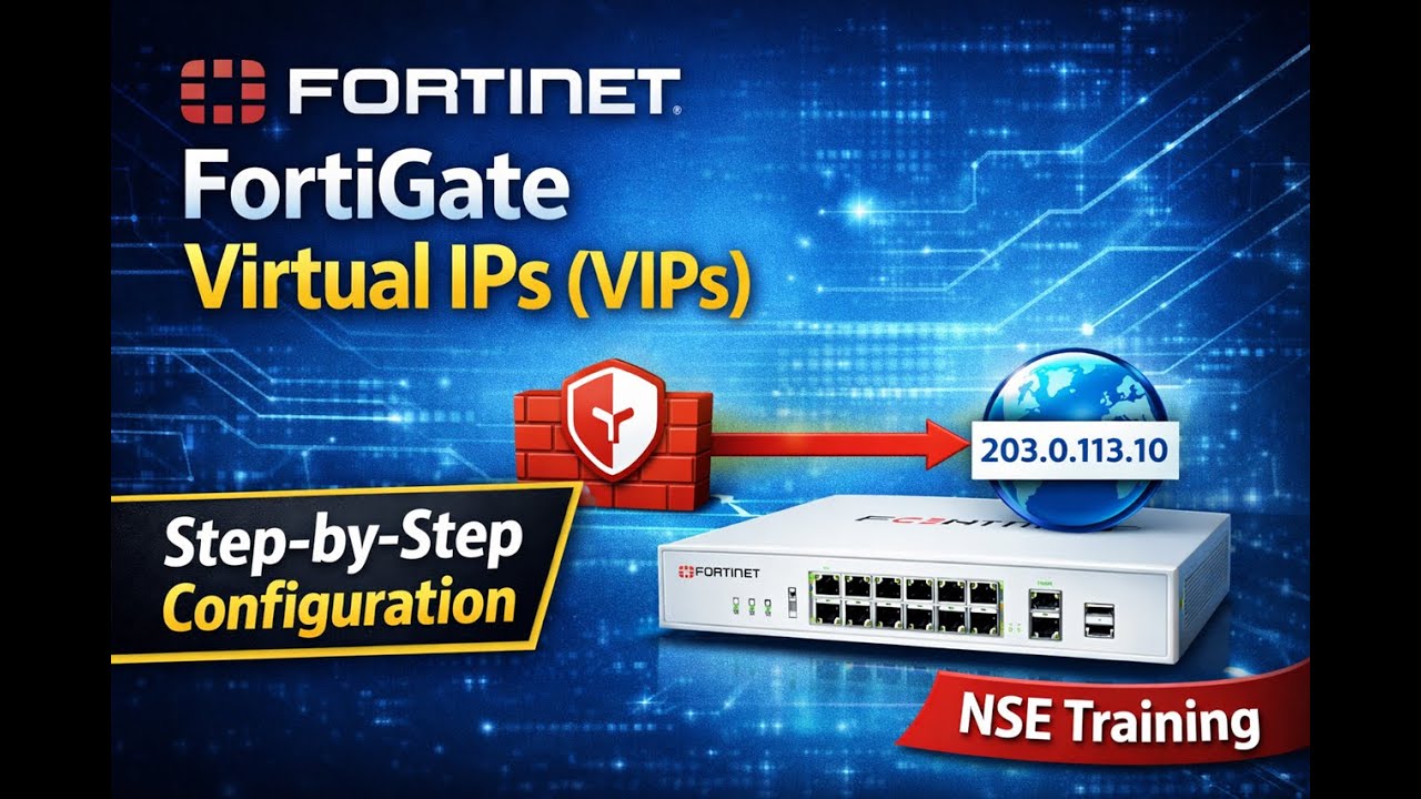 10- Step By Step Configuring FortiGate VIPs