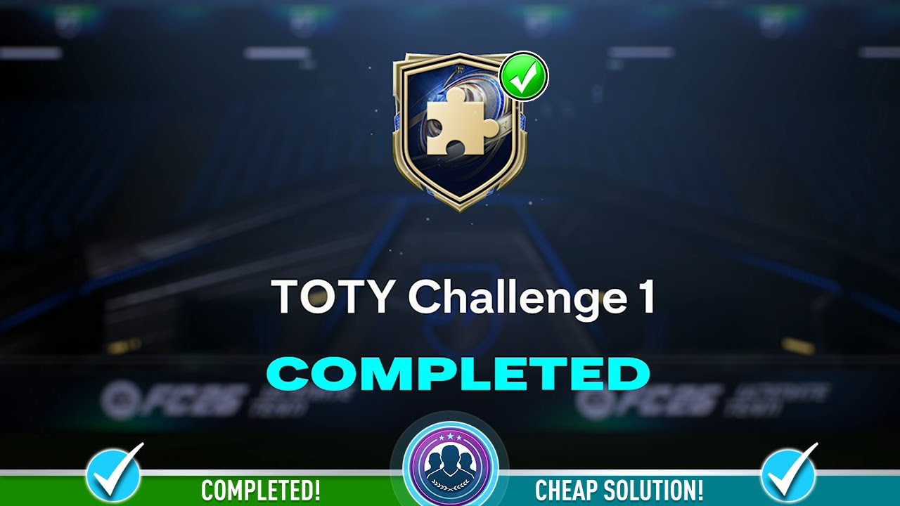 Задание TOTY Challenge 1 SBC выполнено &mdash; недорогое решение и советы &mdash; FC 26