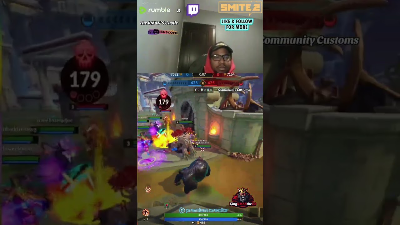 Welcome to The KMAN’S Castle Community Customs on Smite 2! Little clip of how our custom matches in