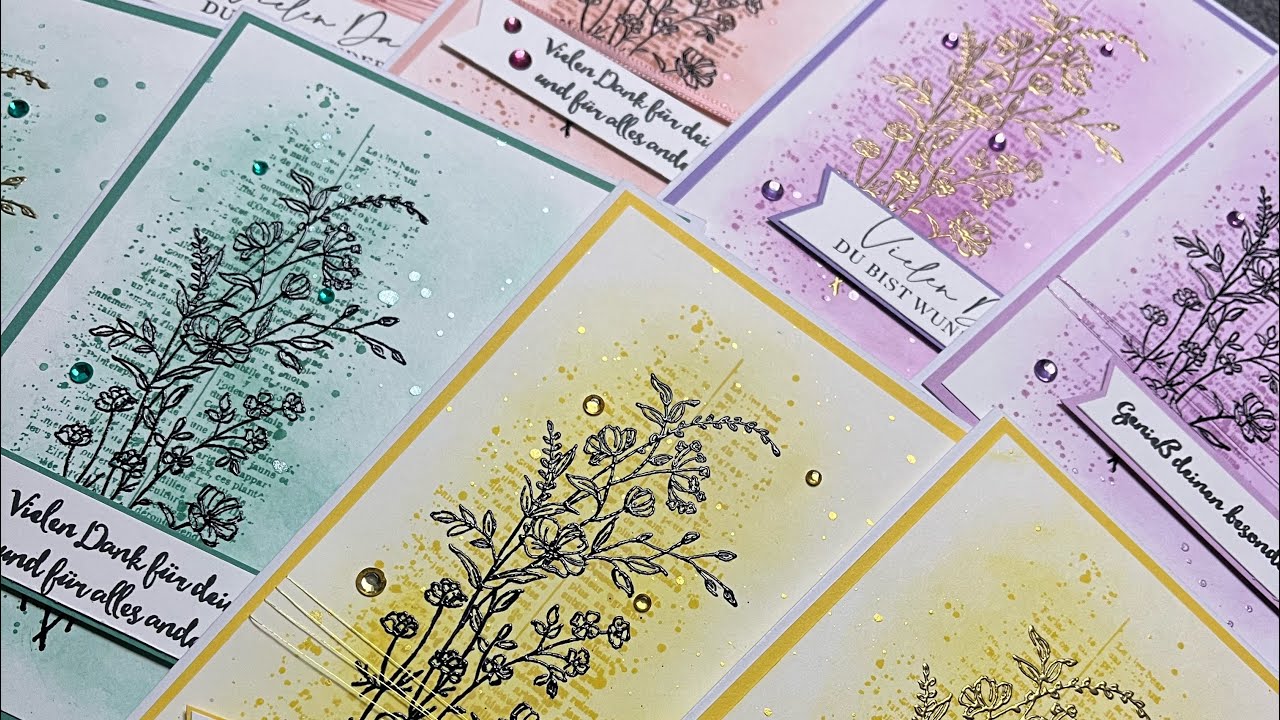 🌸 #filigran Floral Stampin up! #Embossen  #Hintergrundgestalltung 🌸