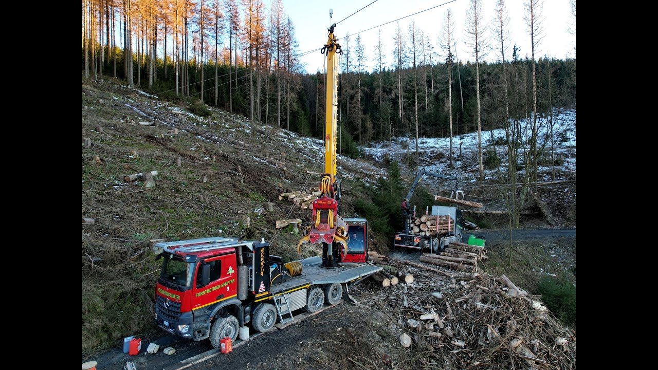 🌲*Mounty 5000* • Gebirgsharvester Konrad-Forsttechnik • Seilbahn • Forstbetrieb Senfter🌲