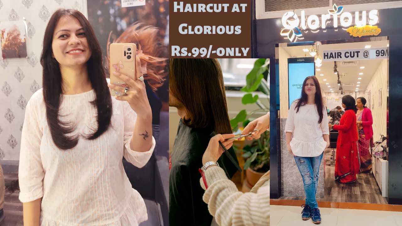 GLORIOUS HAIRCUT TRANSFORMATION | New hair cut | Haircut at Glorious | Phoenix united mall LUCKNOW