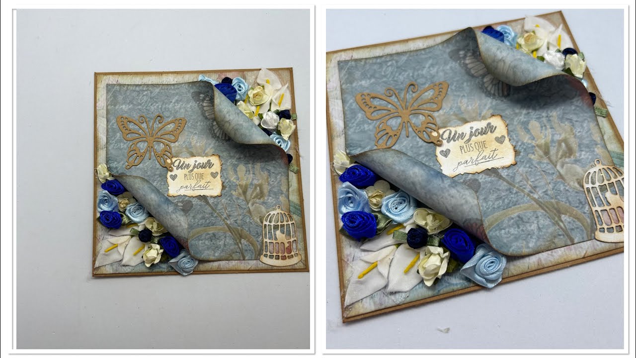 Tuto carte fleurie 3D facile… on pense à nos mamies 🥰🥰