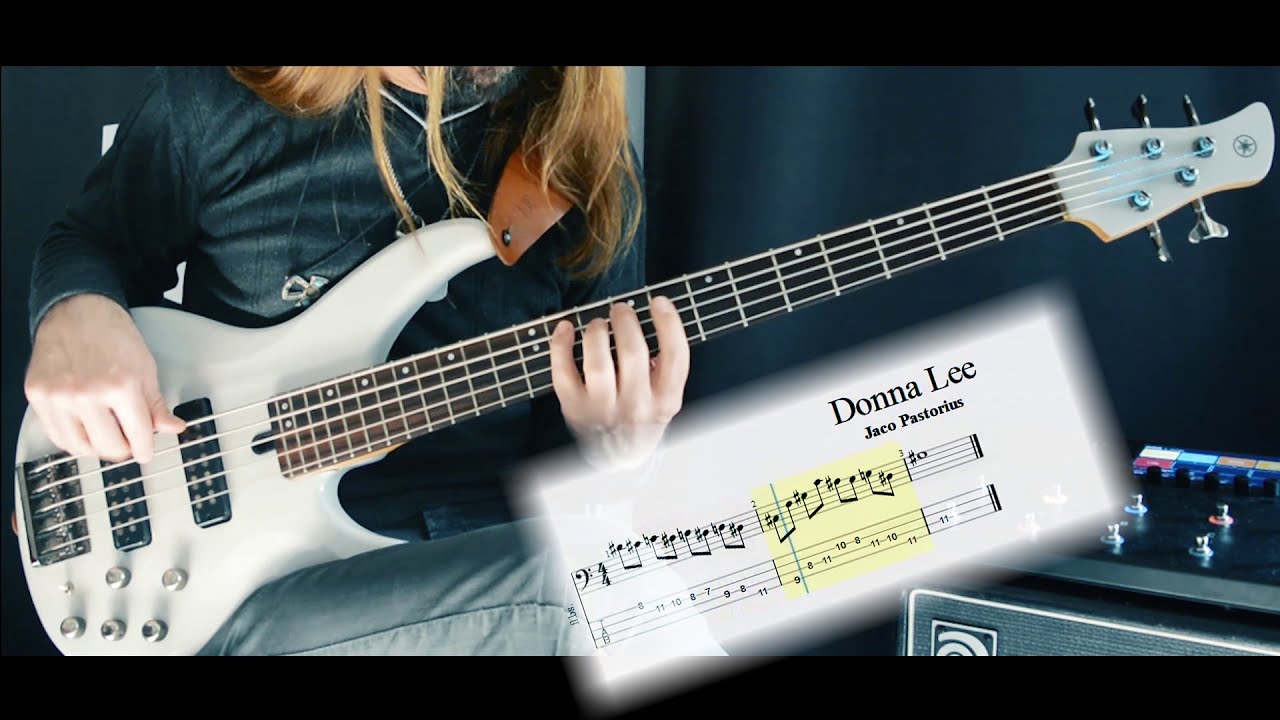 Jaco Pastorius - Donna Lee (bass cover tabs) #basscover #jacopastorius