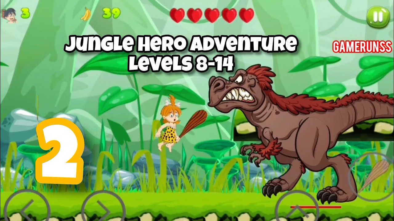 Jungle Hero Adventure — Прохождение игры на Android, часть 2 — Уровни 8-14