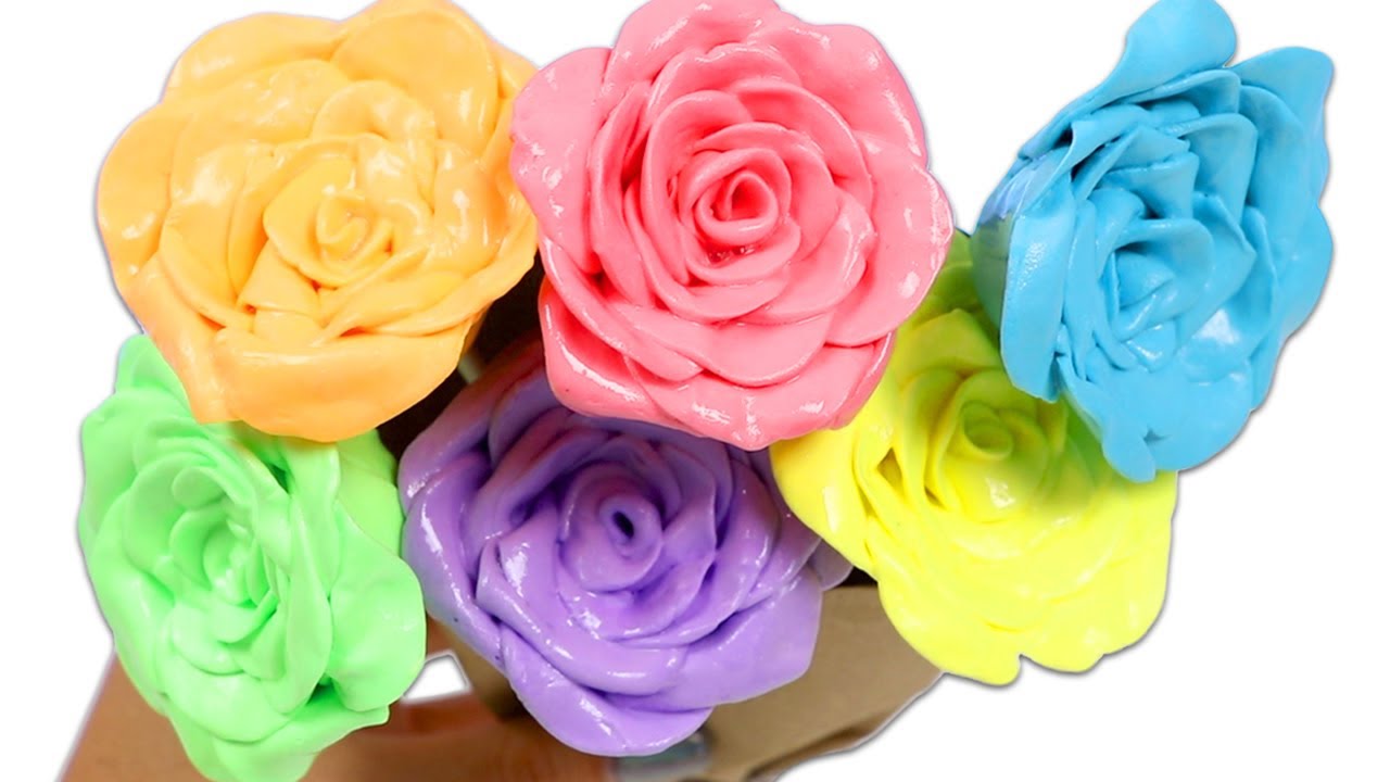 How to Make Cute DIY Clay Rainbow Flower Art! Satisfying Clay Cracking ASMR Video #25!