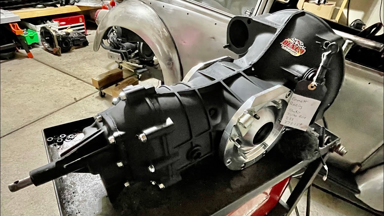 VW BUG TURBO NEW BENCO TRANSMISSION INSTALL PART 1!!