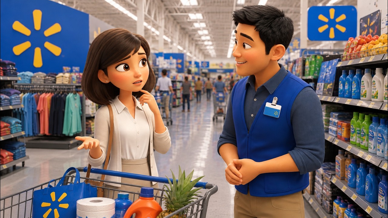 🛒 Shopping at Walmart | Slow and Easy English Story for Beginners