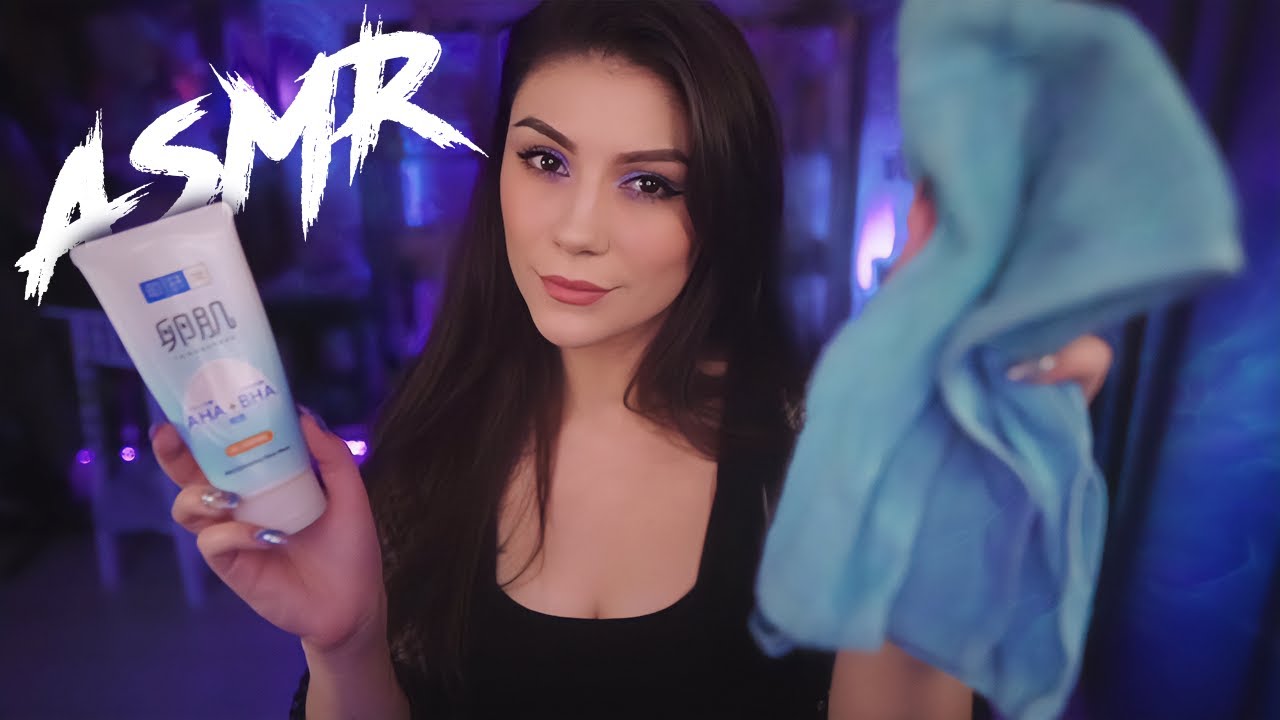 АСМР Ночной Спа Уход для Лица💎 Ролевая игра, Шепот, Музыка, Массаж Лица