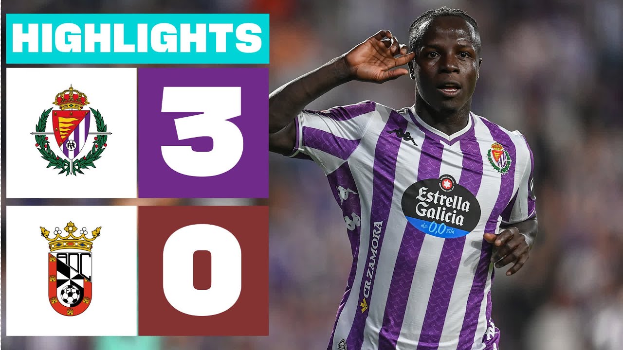 REAL VALLADOLID 3 - 0 AD CEUTA | RESUMEN LALIGA HYPERMOTION