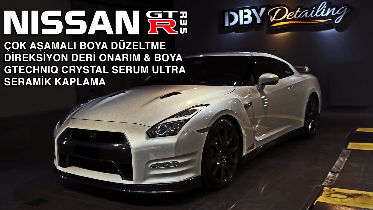 Nissan GT-R|Detay Uygulamaları|Gtechniq CrystalSerumUltra Seramik Kaplama|Direksiyon Boya İşlemleri