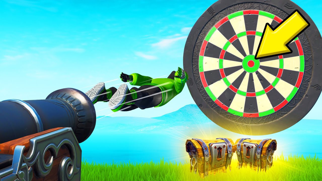 Hit The BULLSEYE To WIN LEGENDARY LOOT! (*NEW* Fortnite Darts)