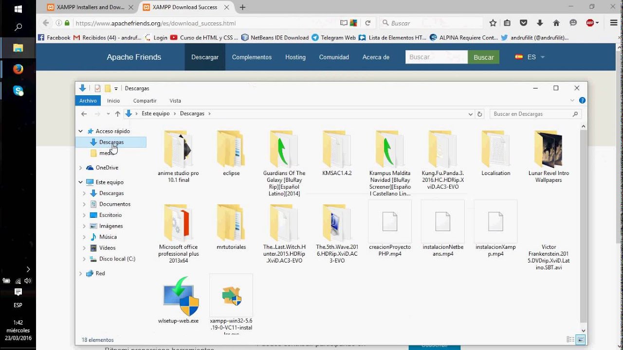 instalacion de servidor xampp, NetBeans y creacion primer proyectoPHP parte 1