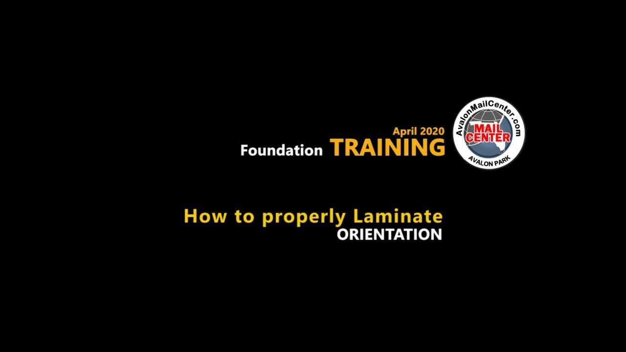 How to properly Laminate