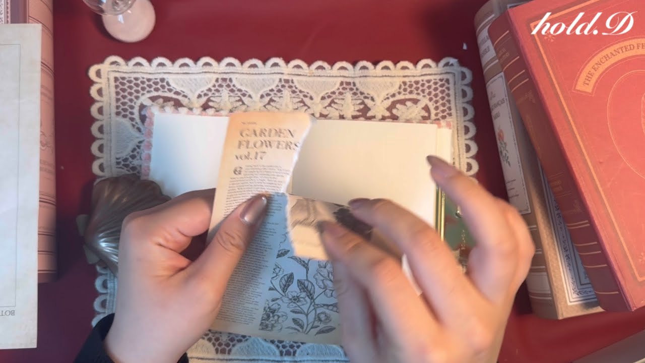 ASMR  꽃구경 대신 꽃 다꾸 ❣️🌹 #scrapbooking #papertherapy #콜라주 #collage 다꾸#Asmr#다꾸