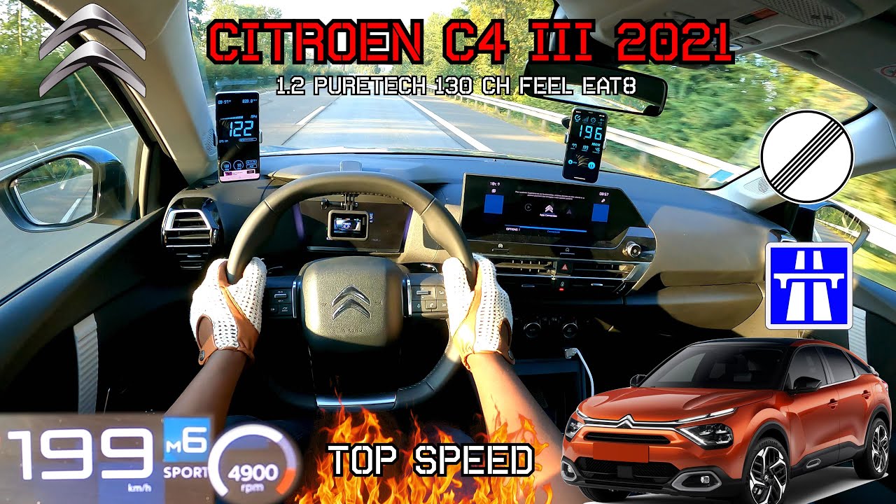 2021 Citroen C4 TOP SPEED AUTOBAHN DRIVE POV