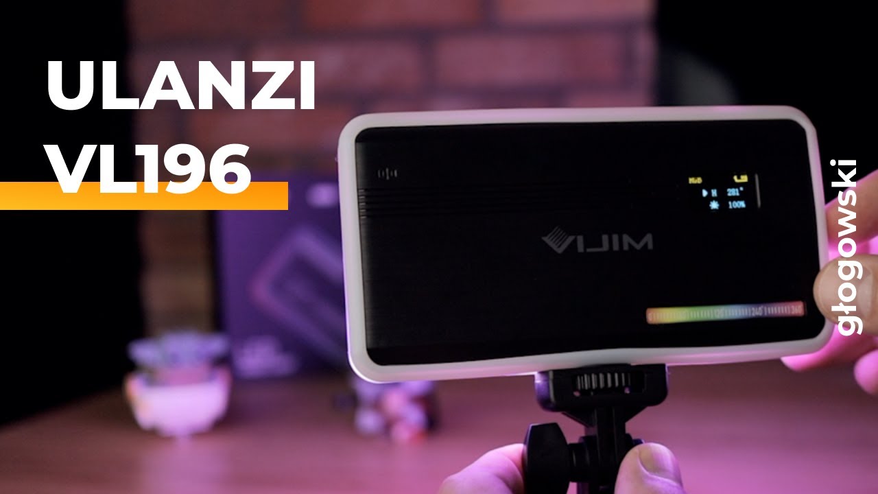 Ulanzi VL196 - świetna lampa wideo LED RGB!