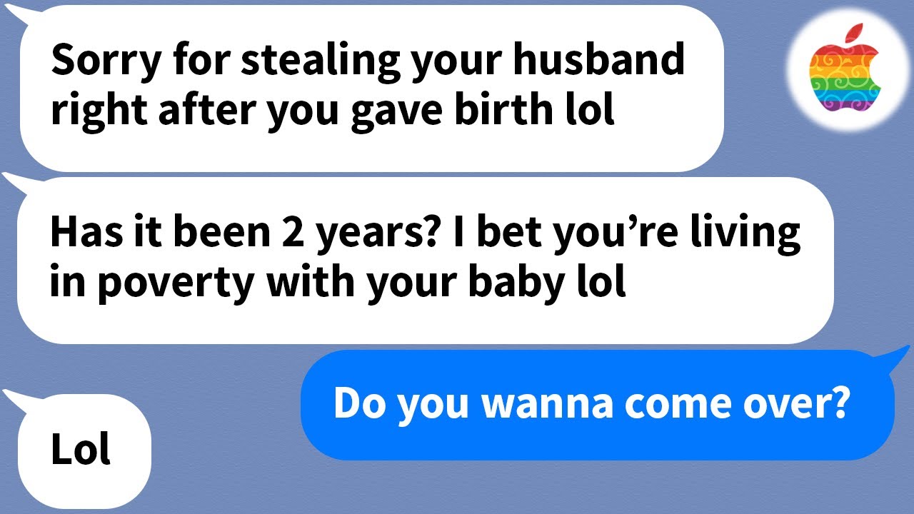 【Apple】 Right after giving birth, my friend runs off with my husband. Two years later...
