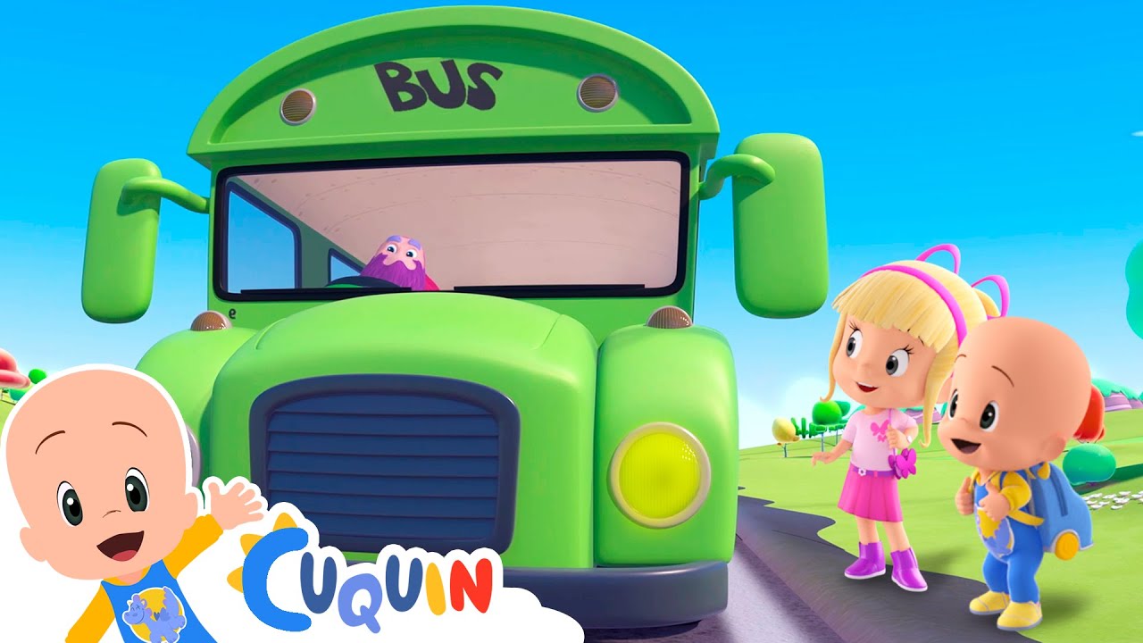 As rodas do ônibus  colorido 🚌 música infantil em português com Cleo e Cuquin - Família Telerín