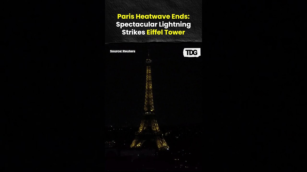 Paris Heatwave Breaks: Spectacular Lightning and Rain Shock the French Capital! ⚡🌧️