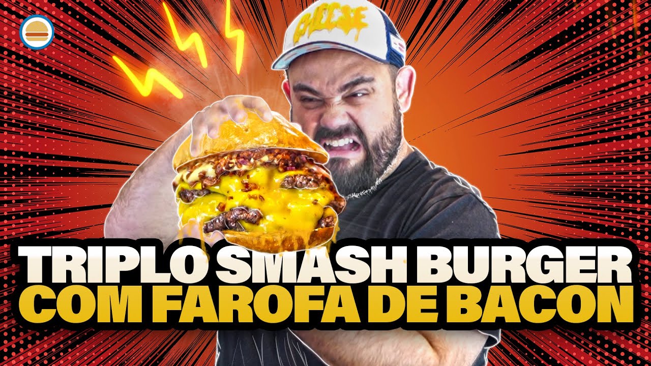 FIZ UM HAMBÚRGUER COM FAROFA DE BACON QUE VAI ATIÇAR A FOME DE TODO MUNDO! | Hambúrguer Perfeito