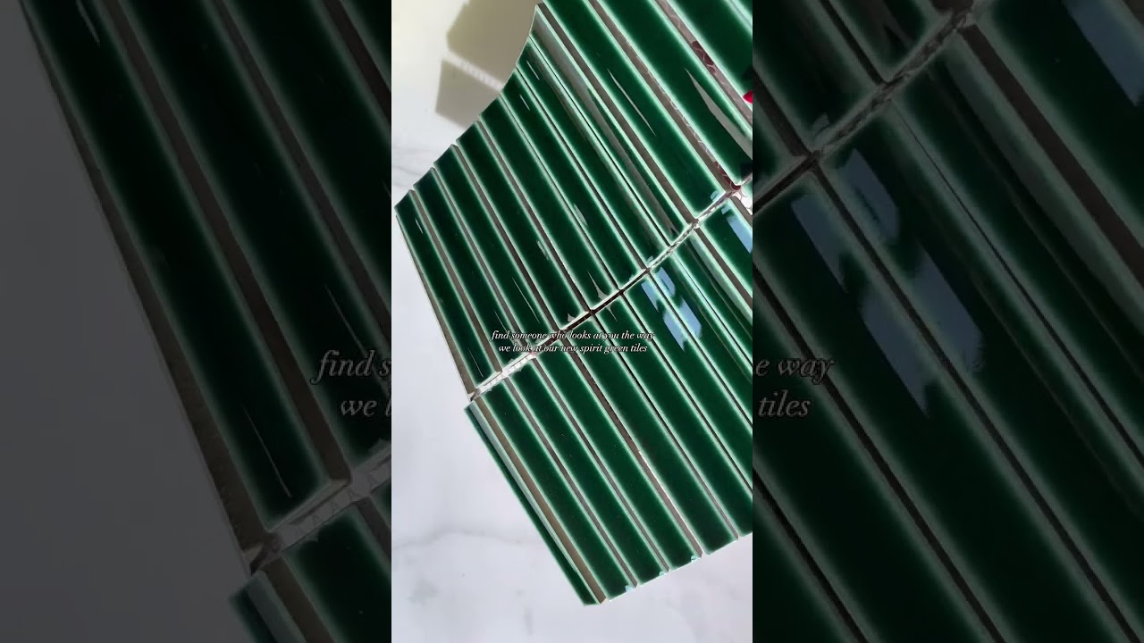 The most gorgeous green kitkat tiles 😍 #homedecor #interiordesign#tiles