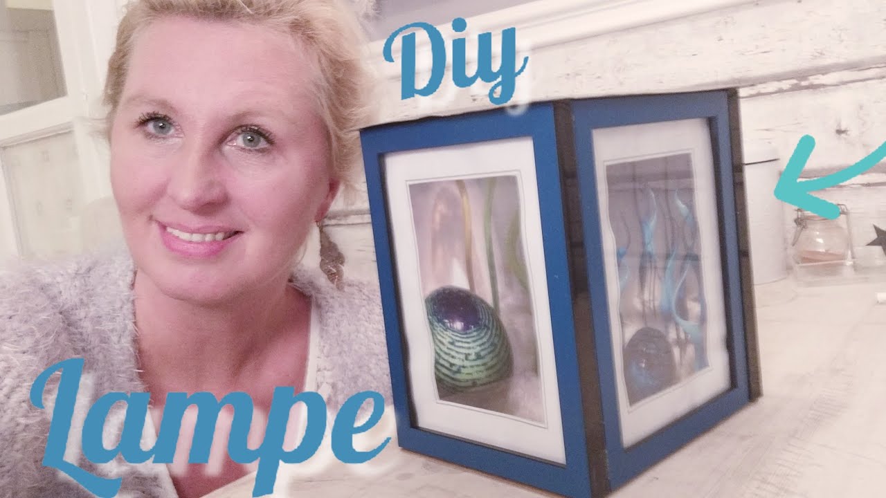 DIY♥️  Lampe aus Bilderrahmen selber machen.TOLLE WEIHNACHTS GESCHENK IDEE.