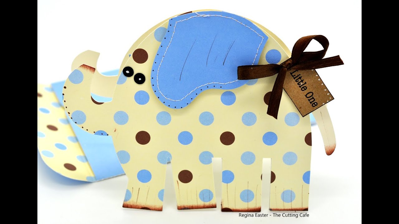 Watch Me Work Wednesdays - Episode 40 - Elephant Shaped Card