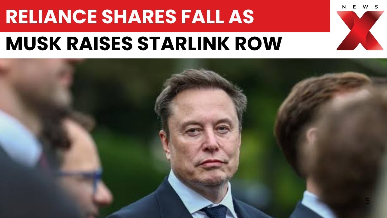 Reliance Industries Shares Fall 2.43%, Wiping Out ₹39,718 Crore Amid Musk Starlink Row