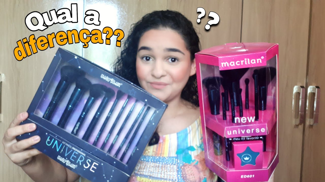 COMPARANDO O KIT NEW UNIVERSE DA MACRILAN COM KIT ANTIGO | O que mudou?? 😱