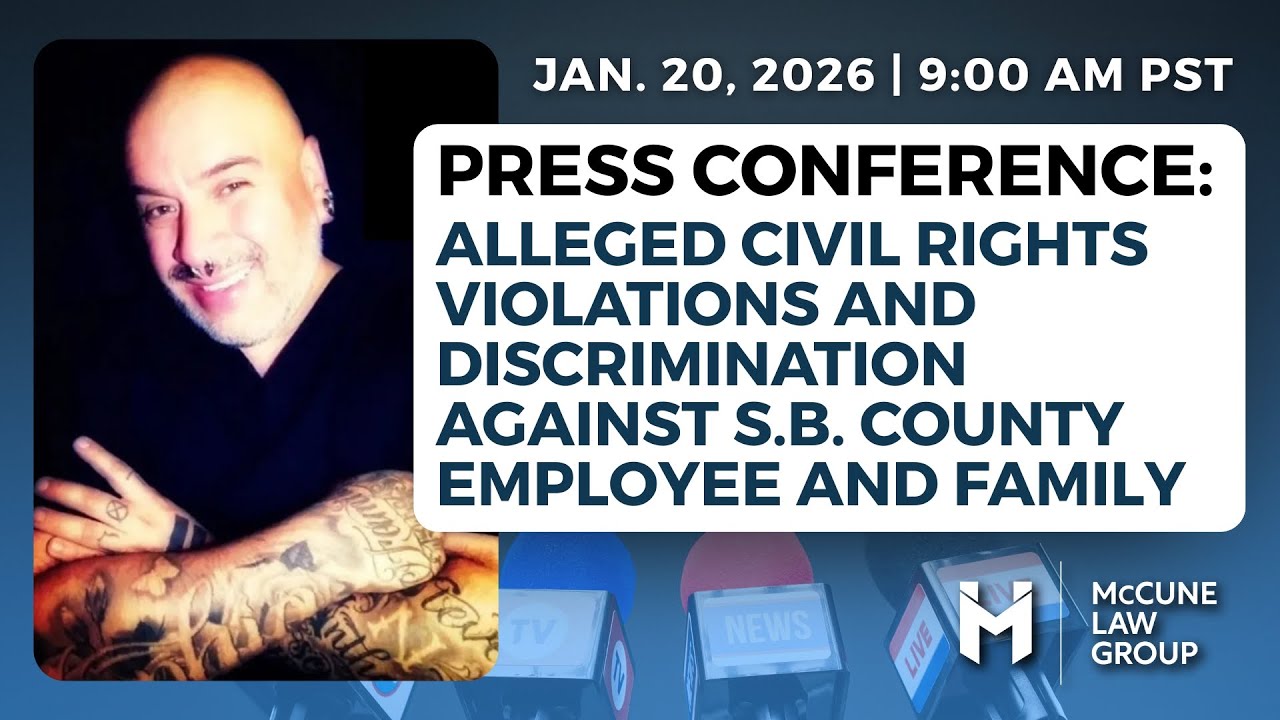McCune Law Group to Hold Press Conference on Alleged Civil Rights Violations and Discrimination