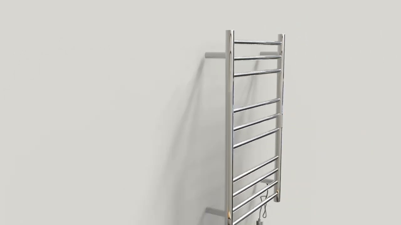 how to install a heated towel rack hardwired