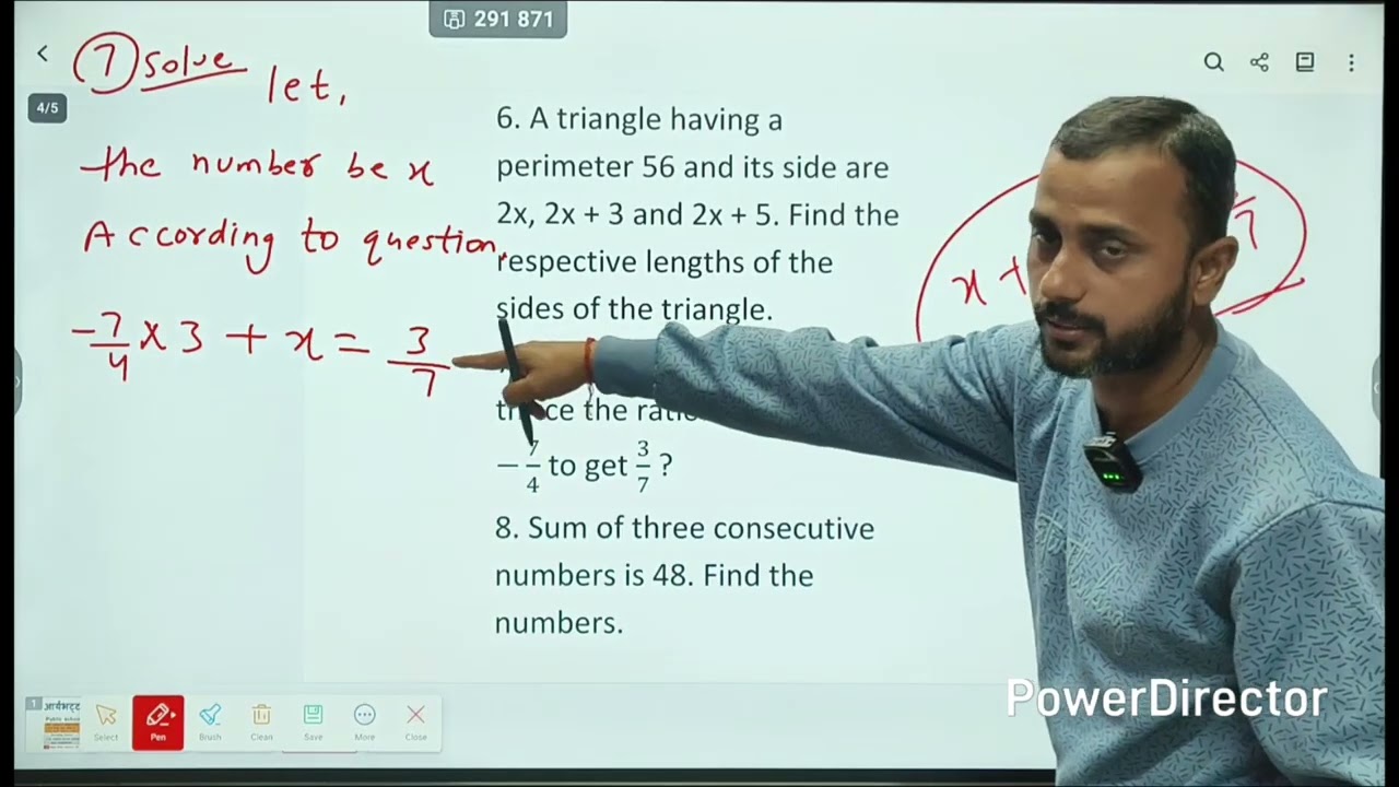 Class -8th,Linear Equations in one variable ( part-3) | ex:- 8.3 | by MATH WALE ASHWANI SIR