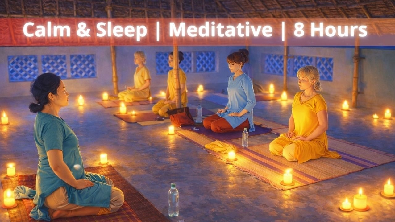 Lofi fusion Indian 8 Hours Calm & Sleep | Meditative Background Music