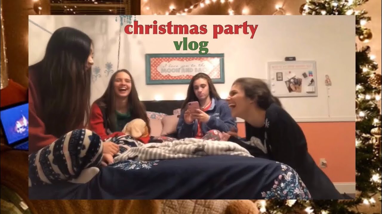 VLOG 미국에서의 크리스마스 파티🎄• 파자마🕯