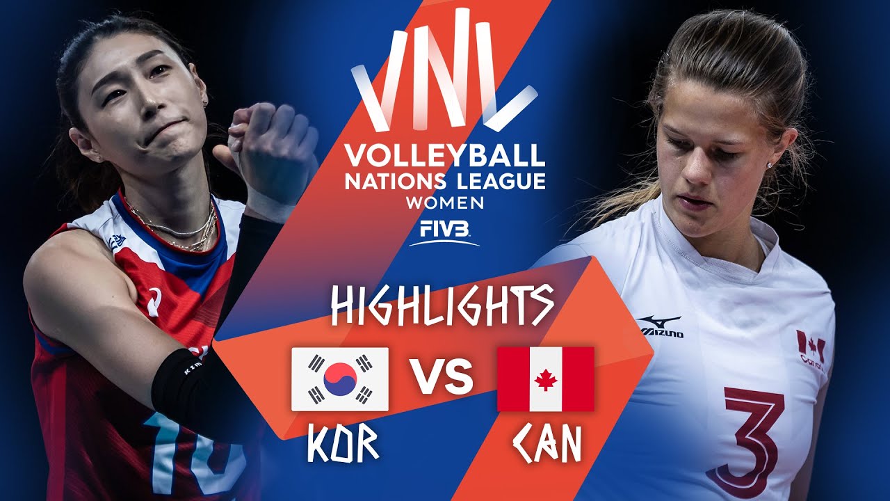 KOR vs. CAN - Highlights Week 4 | Women's VNL 2021