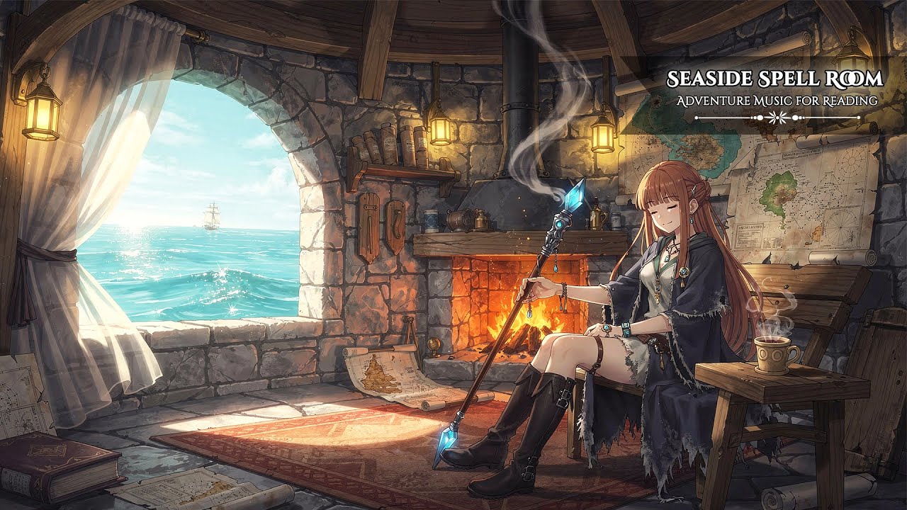 Adventure Music for Reading | Mystical Seaside Atmosphere