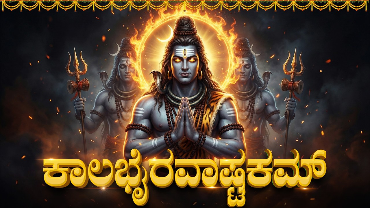 ಕಾಲಭೈರವ ಅಷ್ಟಕಂ | Kalabhairavashtakam I Powerful Shiva Stotram | Shiva Bhakti Geethegalu