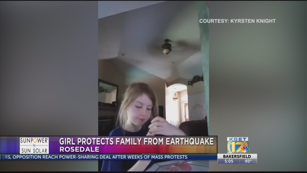 Eight-year-old Bakersfield girl protects family from earthquake