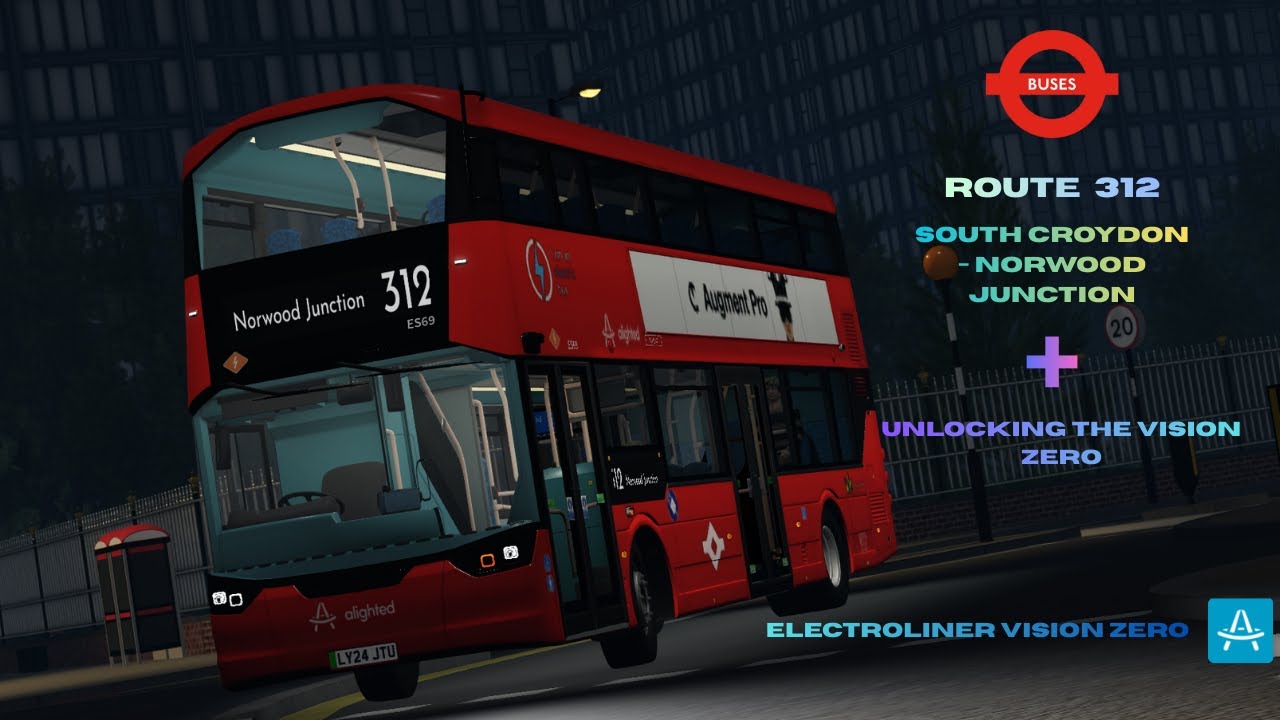 Merry Christmas! I unlocked the Electroliner Vision Zero. Route 312 South Croydon - Norwood Junction