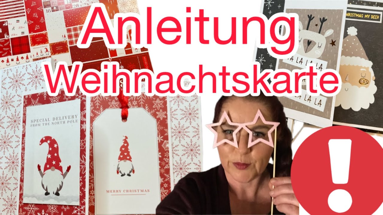 #cards #diy 🤩Tutorial Weihnachtskarte basteln ❤️ mit Action Material ❤️ Popup Card ❤️