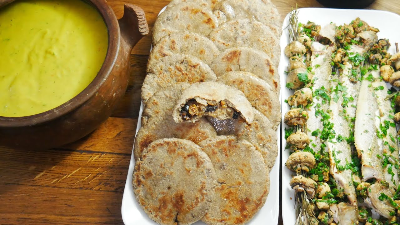 فطور صيام الاثنين/ شوربة السفرجل والقرع /بطبوط الشعير معمر /لاطة الحوت في فران