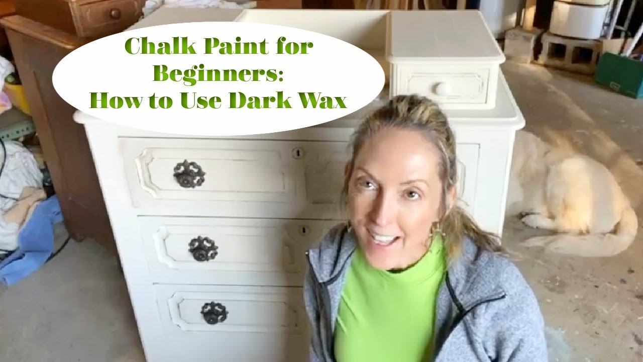 How to use dark wax on chalk painted furniture