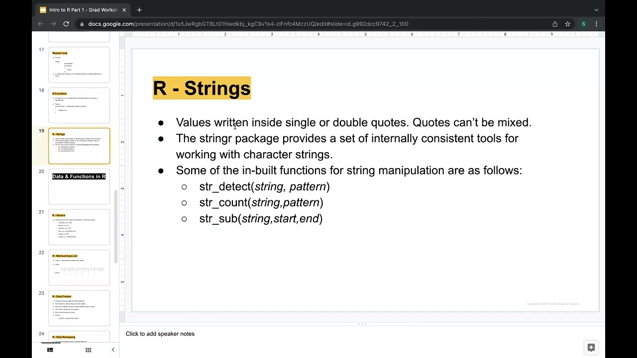 Intro to R