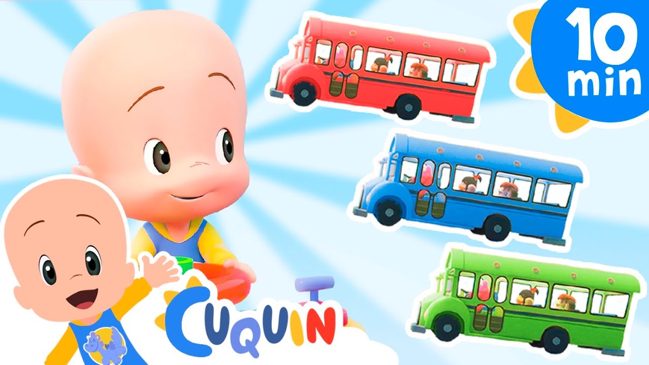 Las ruedas del bus colores y más canciones de Cuquín